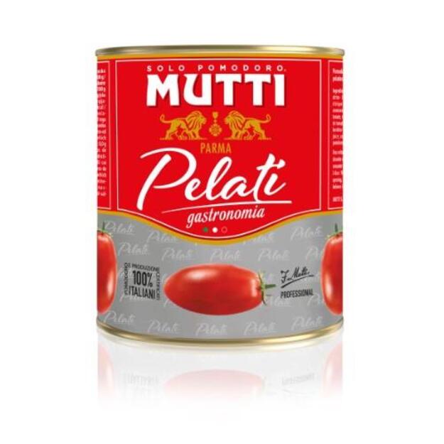Lupti pomidorai MUTTI, 800 g. 1