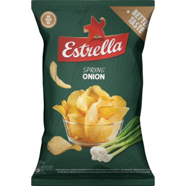 Traškučiai ESTRELLA, sultingų svogūnėlių skonio, 130 g