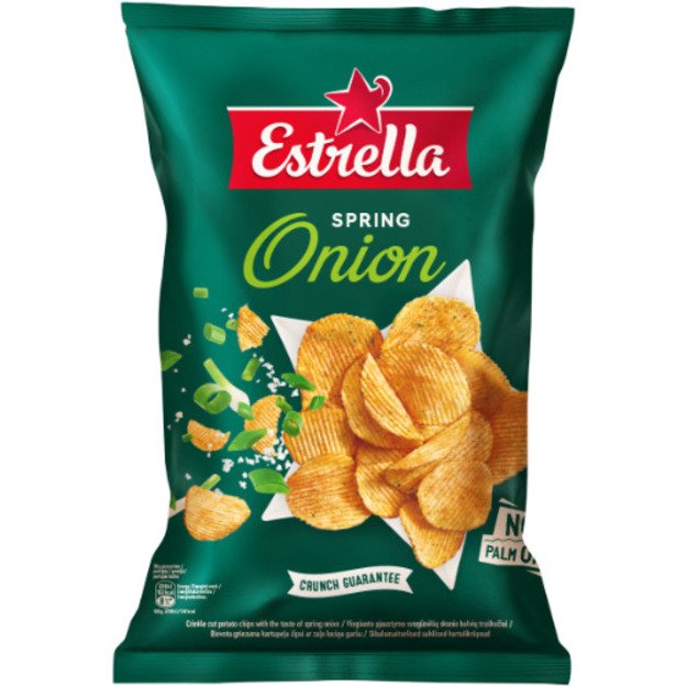 Tra&scaron;kučiai ESTRELLA, sultingų svogūnėlių skonio, 130 g 1