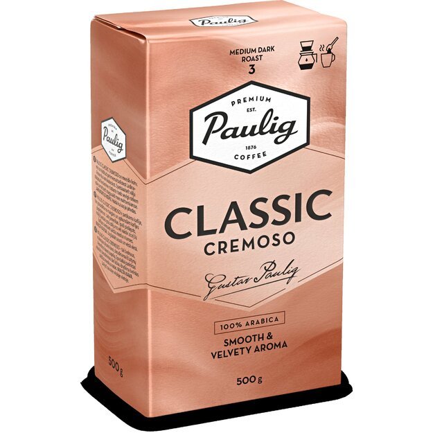 Kava PAULIG Classic Cremoso, malta, 500 g 1