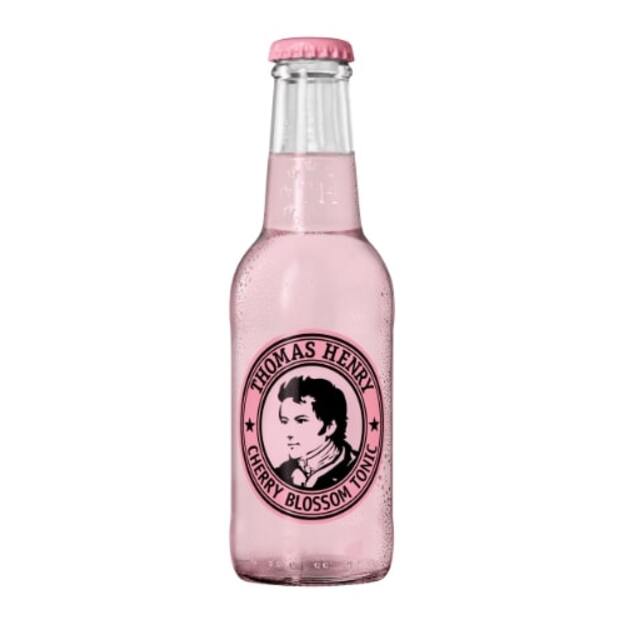 Gazuotas nealkoholinis gaivusis gėrimas THOMAS HENRY CHERRY BLOSSOM, 0,2 l Butelis D