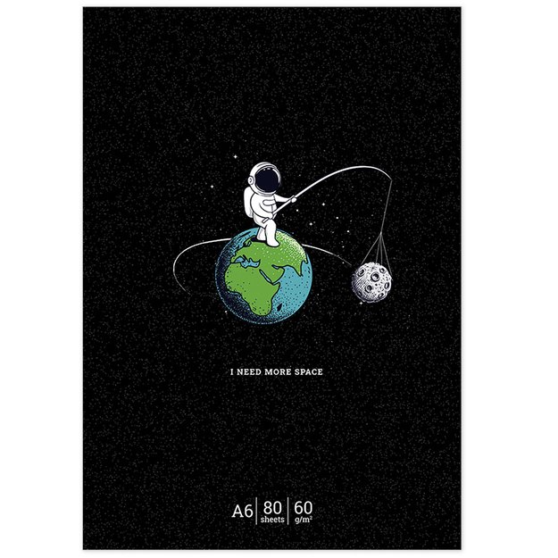 Užrašų knygelė Schoolboy, 80 lapų, langeliais, A6, 60 gsm