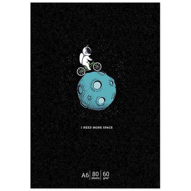 Užrašų knygelė Schoolboy, 80 lapų, langeliais, A6, 60 gsm 3