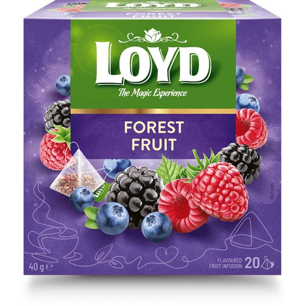 Vaisinė arbata LOYD, miško uogų skonio, 20 x 2g 1