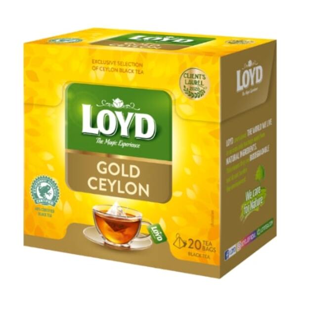 Juodoji arbata LOYD Gold Ceylon, 20 x 2g