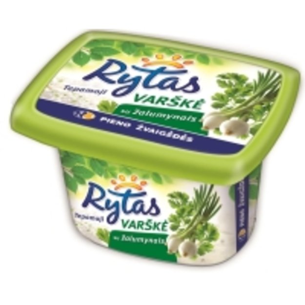 Tepamoji varškė RYTAS 15% riebumo, su žalumynais, 130 g