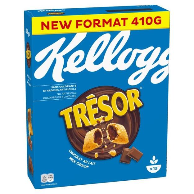 Dribsniai KELLOGG S Tresor Milk Choco 410g
