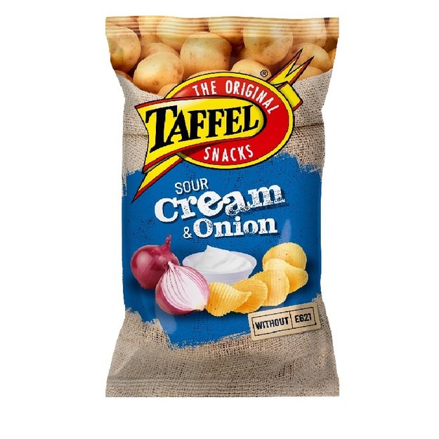 Traškučiai TAFFEL, grietinės ir svogūnų skonio, 180g