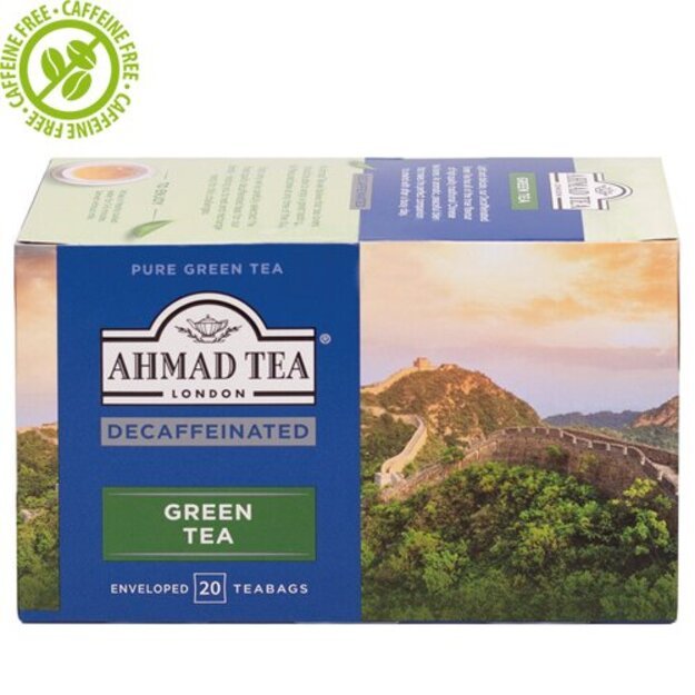 Ahmad Tea Žalioji arbata be kofeino, vokeliuose, 20 vnt. 1