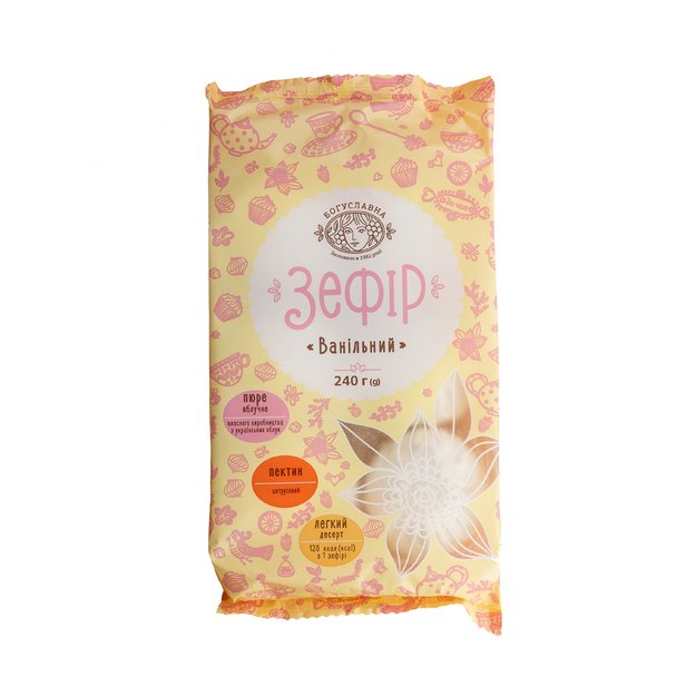 Zefyrai BOGUSLAVNA, vanilės skonio, 240g