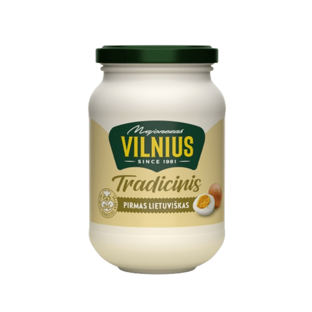 Majonezas VILNIUS Pirmas Lietuvi&scaron;kas, 35% 475ml/430g 1