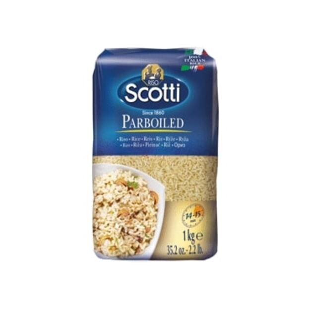 Ilgagrūdžiai ryžiai SCOTTI, plikyti, 1 kg