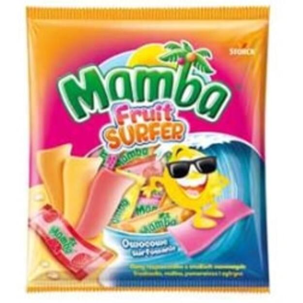 Kramtomieji saldainiai MAMBA, Fruit Surfer, 140g