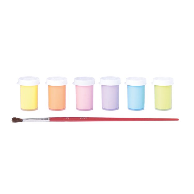 Guašas JOVI TEMPERA, 15 ml, 6 pastelinių spalvų rinkinys su teptuku 3