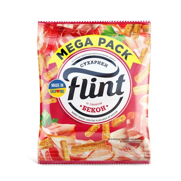 Džiūvėsėliai FLINT, šoninės skonio, 110 g