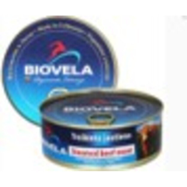 Tro&scaron;kinta konservuota jautiena BIOVELA, 240 g