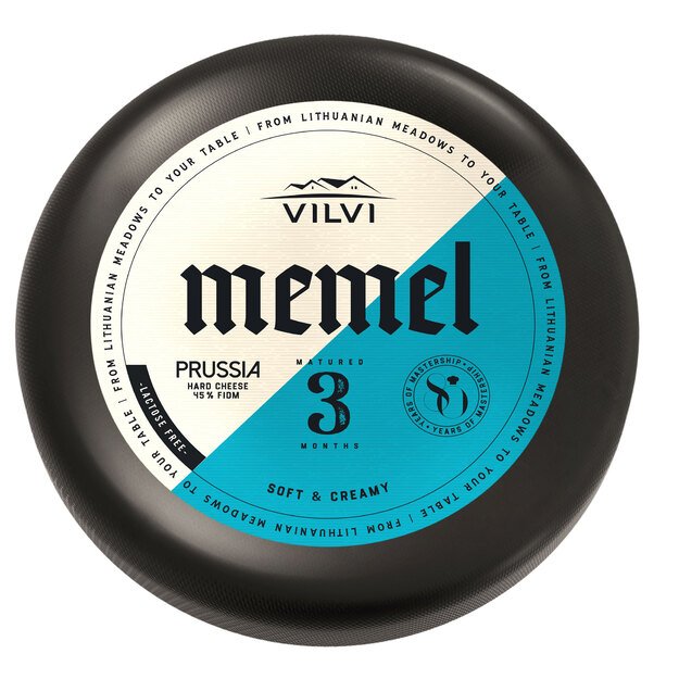 Kietasis sūris MEMEL Prussia 3 mėn., 45%, RSM, ~ 3 kg