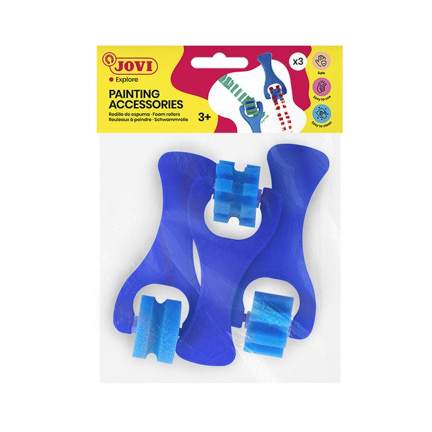 Kempinės JOVI, 3 vnt., mėlynos sp.