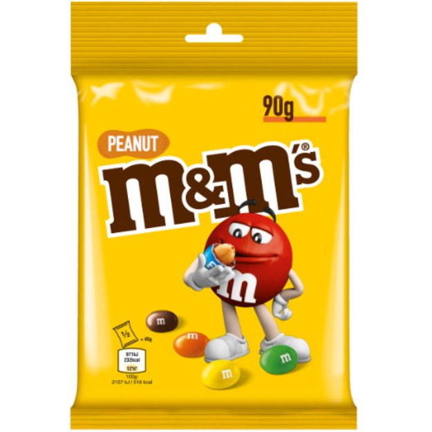 Dražė M&M s Peanut, 90 g