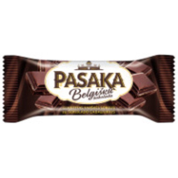 Varškės sūrelis PASAKA, glaistytas belgišku šokoladu, su šokolado gabaliukais, 40 g