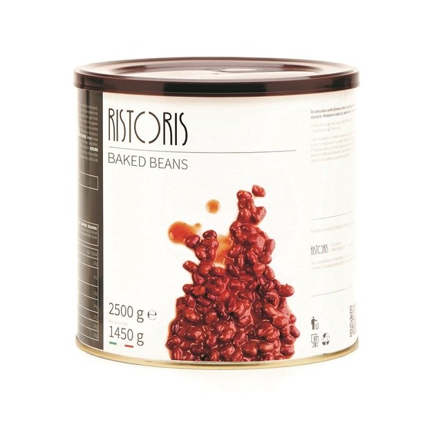 Raudonosios pupelės pomidorų padaže RISTORIS, kepintos, 2,62kg/1,19kg