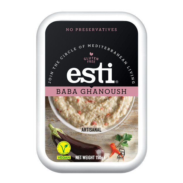Užtepėlė ESTI, Baba ghanoush, su baklažanu ir tahini, 150 g