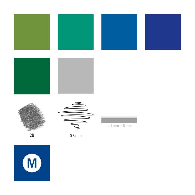 Piešimo rinkinys STAEDTLER Mixed set #6 4