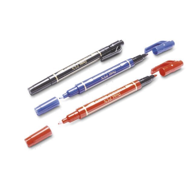Permanentinis žymeklis Pentel Tool Twin Tip N75W, 0,3–1,2 mm, 3 vnt., įvairios spalvos 3
