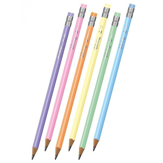 Pie&scaron;tukas su trintuku COLORINO Pastel, su pastelinių spalvų korpusu 3