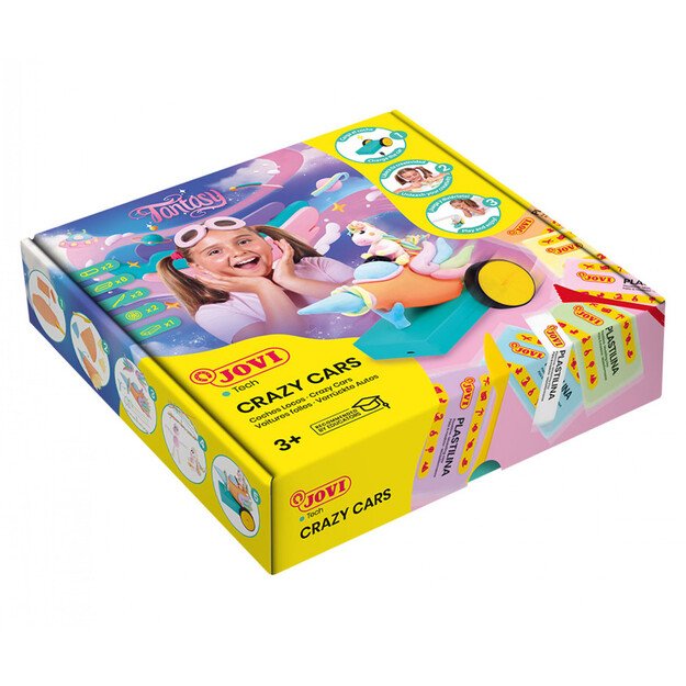 Pašėlę lenktyniniai automobiliai JOVITECH rinkinys. Pastelinės splavos 1