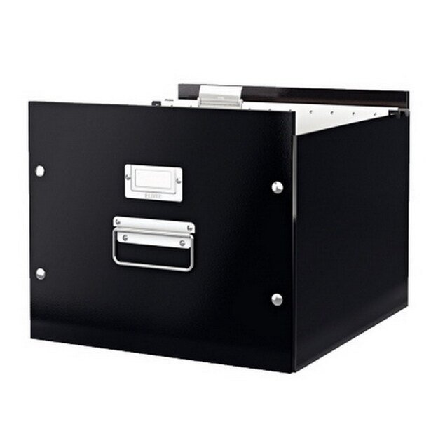 Archyvavimo dėžė LEITZ, sudedama, kartotekiniams vokams, 285 x 357 x 367 mm, juoda 2