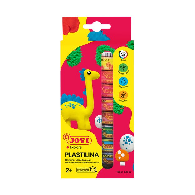 Plastilinas JOVI, 10 spalvų rinkinys, 15 g 1