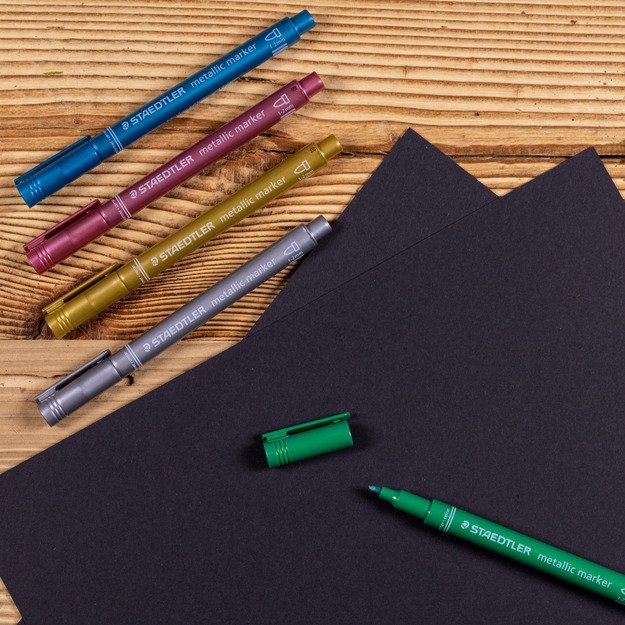 Žymeklis STAEDTLER Metallic, 5 vnt., įvairių sp. 5