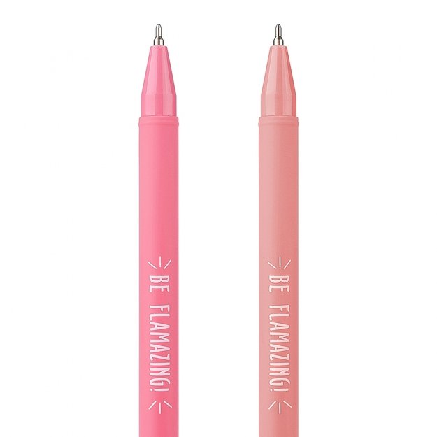 Aliejinis rašiklis YECaribbean flamingo 0,7mm, mėlynas 1