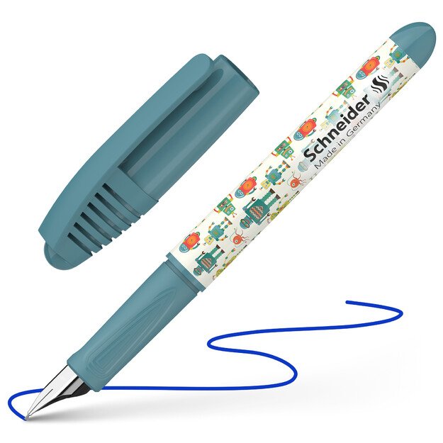 Plunksnakotis SCHNEIDER Zippi Cool Robots, dešiniarankiams ir kairiarankiams 1