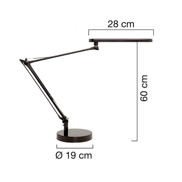 Stalinis šviestuvas UNILUX MAMBO LED, pilka-metalinė sp. 1
