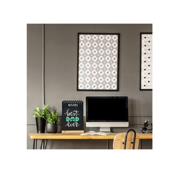 Stiklinė lenta SECURIT Woody, 60 x 40cm, skaidri, juodas rėmelis 1