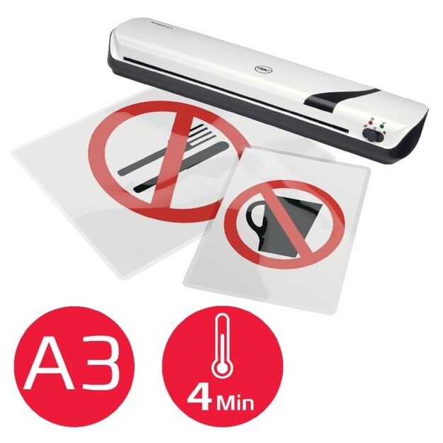 Laminavimo aparatas GBC Inspire+, A3 125mic, baltas 7