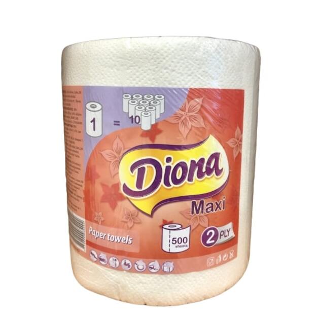 Popierinis rank&scaron;luostis DIONA, 2 sluoksnių, 500 lap., vnt