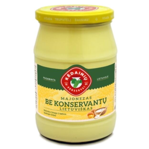 Majonezas KĖDAINIŲ Lietuvi&scaron;kas Be Konservantų, 61% rieb., 430 g (M)