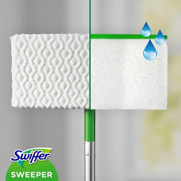Swiffer Sweeper Starter Kit XXL: šluota,sausos serv.8vnt ir šlapios serv.3vnt 4