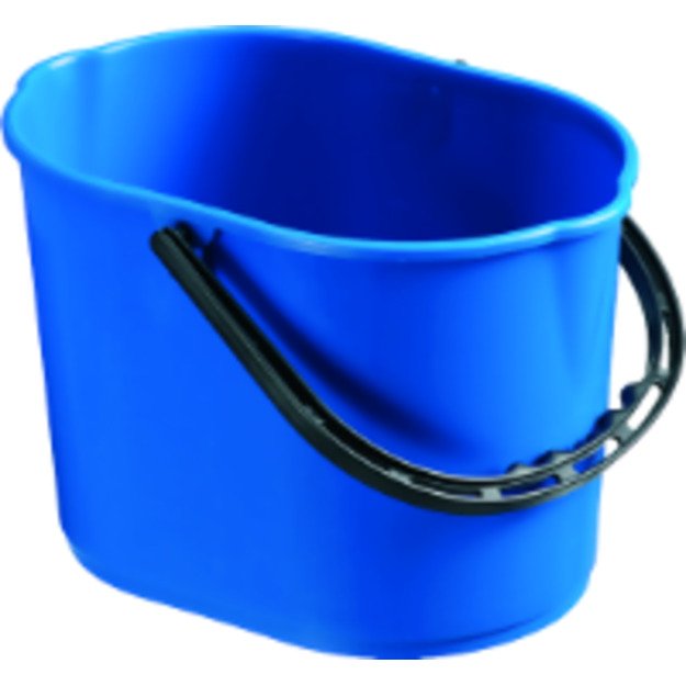 Plastikinis kibiras PLUTO, 12 l, mėlyna sp.