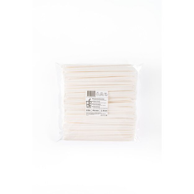 Popieriniai &scaron;iaudeliai, balti, 6 mm, L 21 cm, 250 vnt