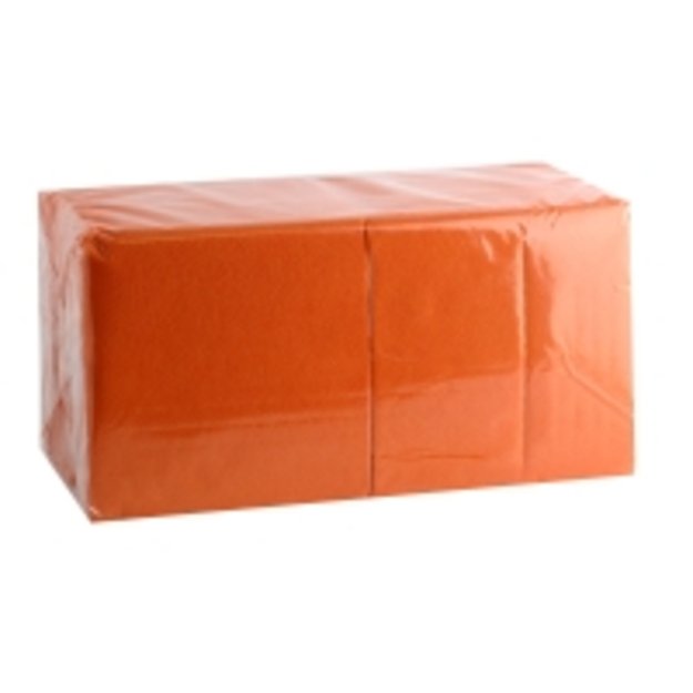 Servetėlės, oranžinės, 1 sluoksnio, 24 x 24 cm, 400 vnt. 1