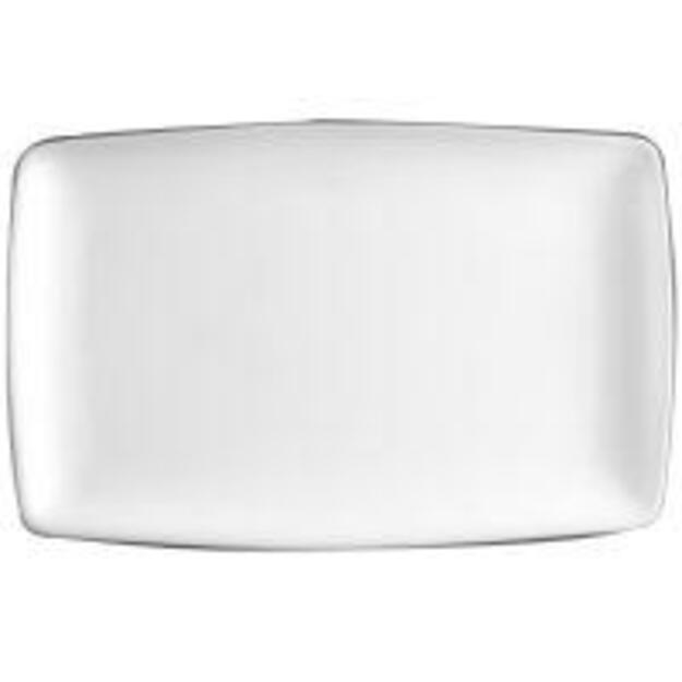 Lėkštė - padėklas QUADRO,  porcelianas, M1281, 35,5 x 22,5 cm, vnt