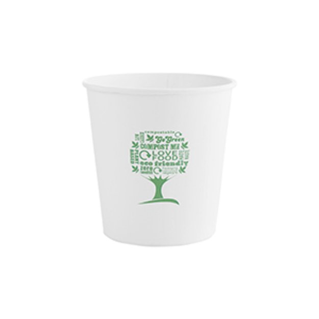 Vienkartiniai indeliai sriubai, VEGWARE, Green tree, popieriniai, 720 ml, D 115 mm, 25 vnt 1
