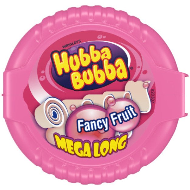 Kramtomos gumos juostelė HUBBA BUBBA Fruit Tape, 56g