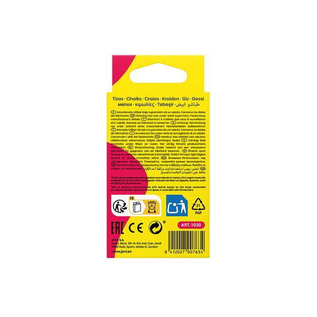 Spalvota mokyklinė kreida JOVI 3