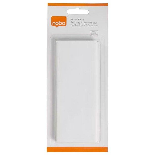 Magnetinės lentos valiklio servetėlės NOBO Drywipe, 10 vnt. 1