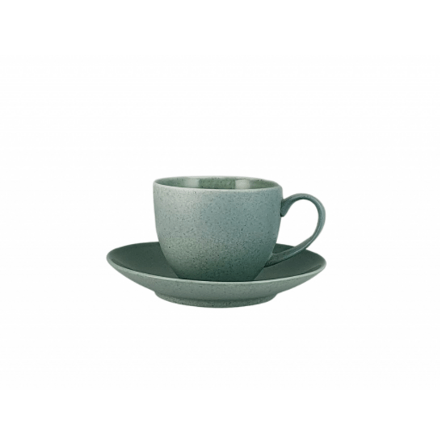 Puodelis GRANITE Mint, su lėk&scaron;tute, porcelianas, 300 ml, H 8,5 cm, vnt